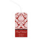 Red Damask Hanging Gift Tags Image 1 of 3
